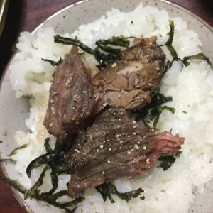 ポン酢のステーキ丼★